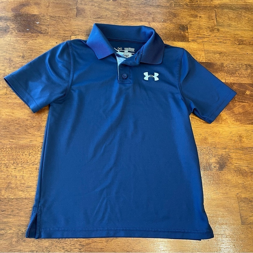 Under Armour kids navy polo size youth XS